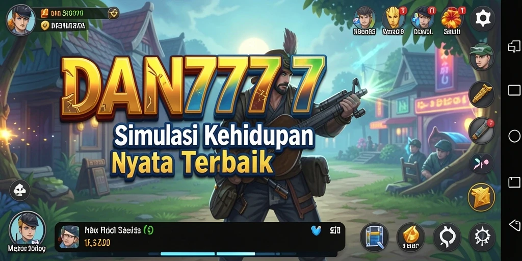 Screenshot utama DAN777 menampilkan gameplay simulasi yang realistis.