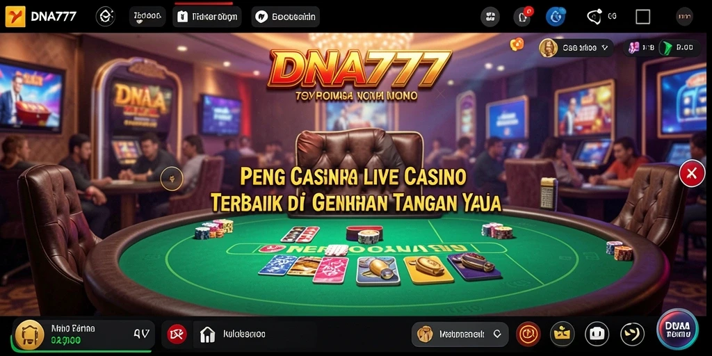 Gameplay Live Casino yang mendebarkan dan interaktif di DNA777.