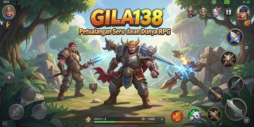 Screenshot gameplay GILA138 yang penuh aksi dan strategi RPG.