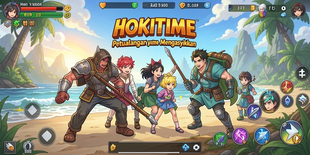 Menampilkan permainan seru dengan karakter Anime favorit.