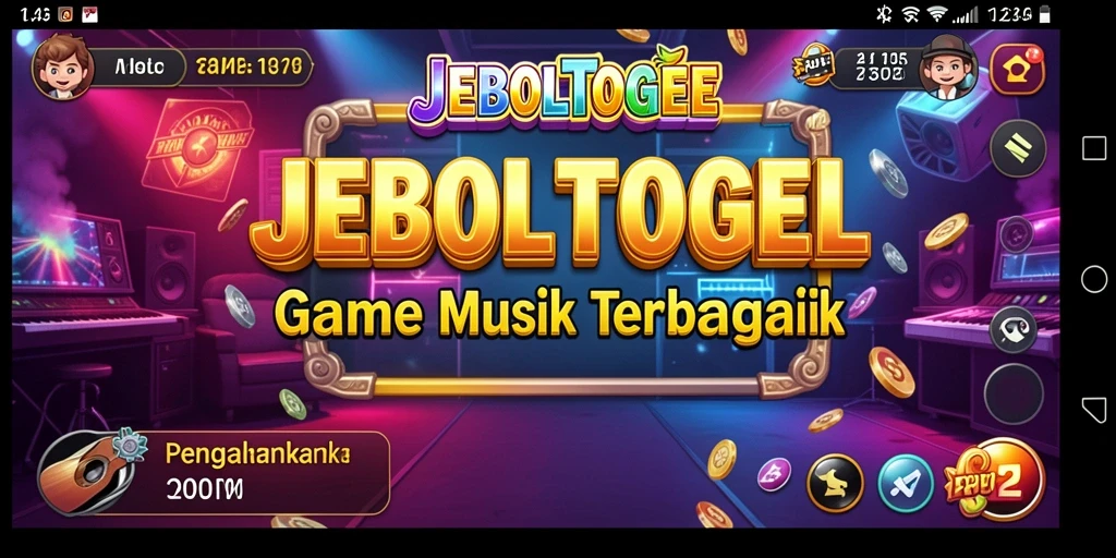 Tampilan gameplay JEBOLTOGEL dengan berbagai pilihan lagu interaktif.