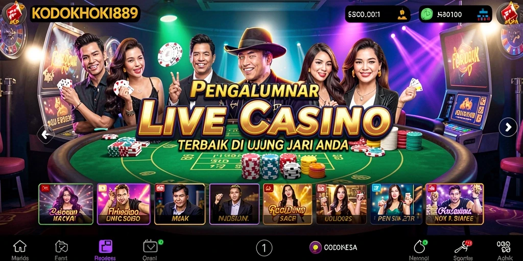 Tampilan menarik dari gameplay KODOKHOKI889 dengan dealer profesional.