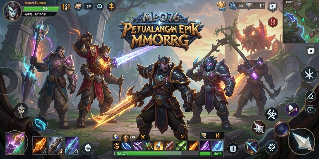 Tampilan menarik dari gameplay MPO76 dalam dunia MMORPG.