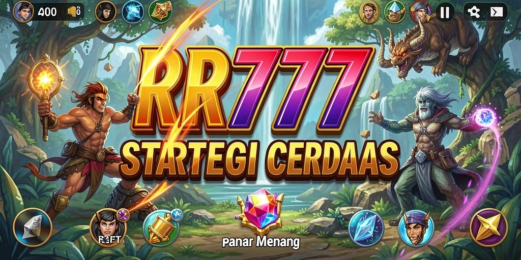 Tangkapan layar utama RR777 menampilkan aksi strategi yang mendebarkan.