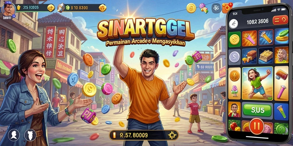 Tampilan gameplay dinamis dan penuh warna di SINARTOGEL.