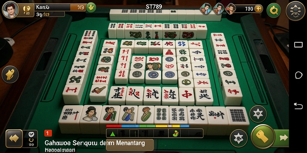 Tampilan gameplay ST789 dengan tantangan Mahjong yang menarik.