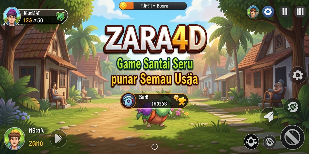 Tampilan gameplay seru dan interaktif dari ZARA4D.